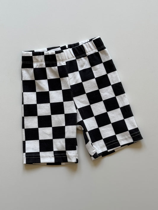 CHECKERED • BIKE SHORTS