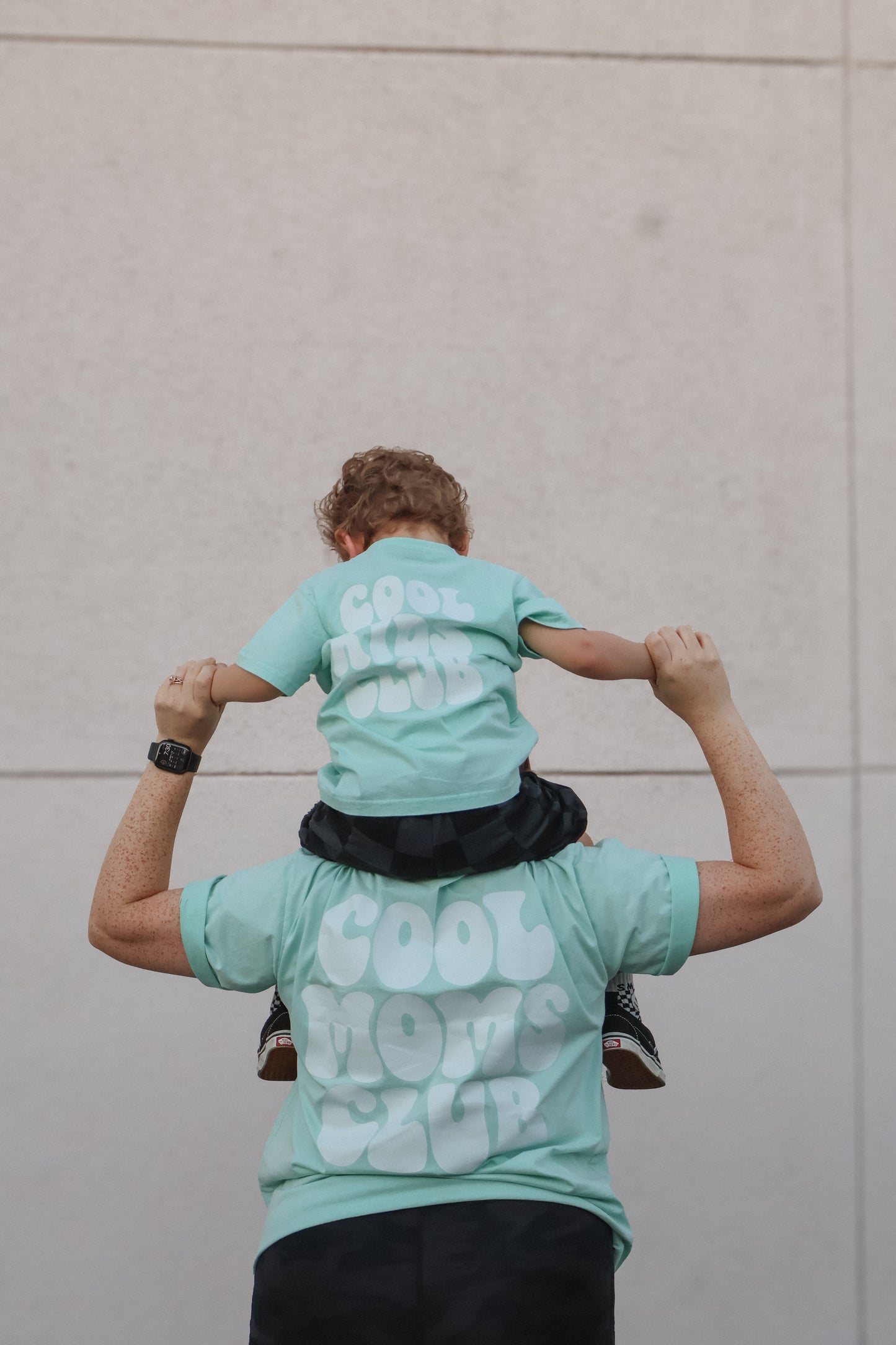 COOL MOMS CLUB • MINT ACID WASH TEE