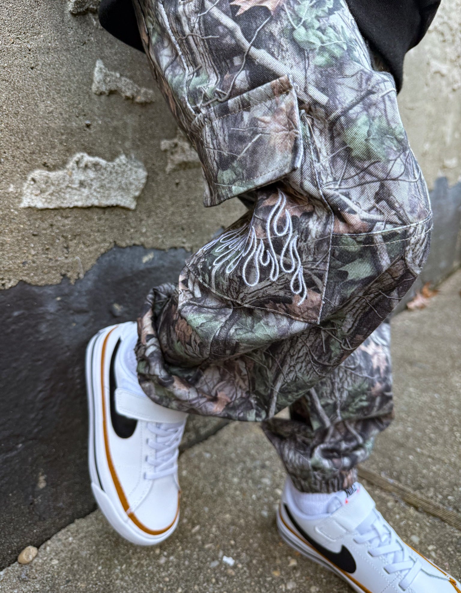CAMO FLAME • CARGO JOGGERS – Smiley Daze