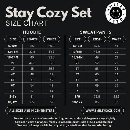 PRE-ORDER | STAY COZY • SMILEY SWEATSUIT