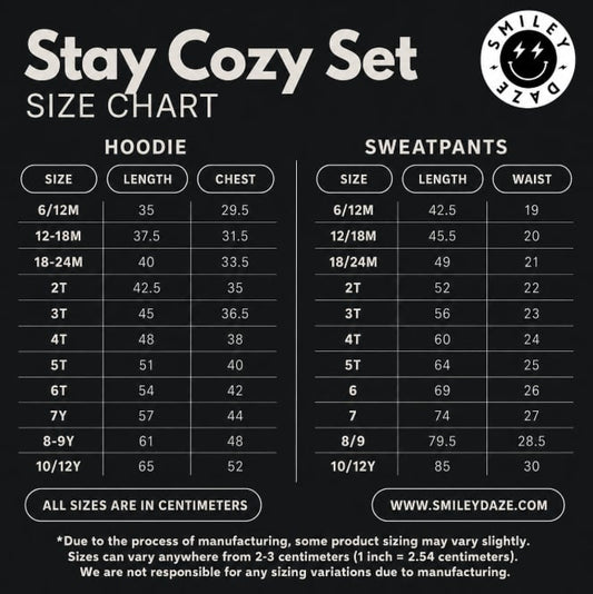 PRE-ORDER | STAY COZY • SMILEY SWEATSUIT