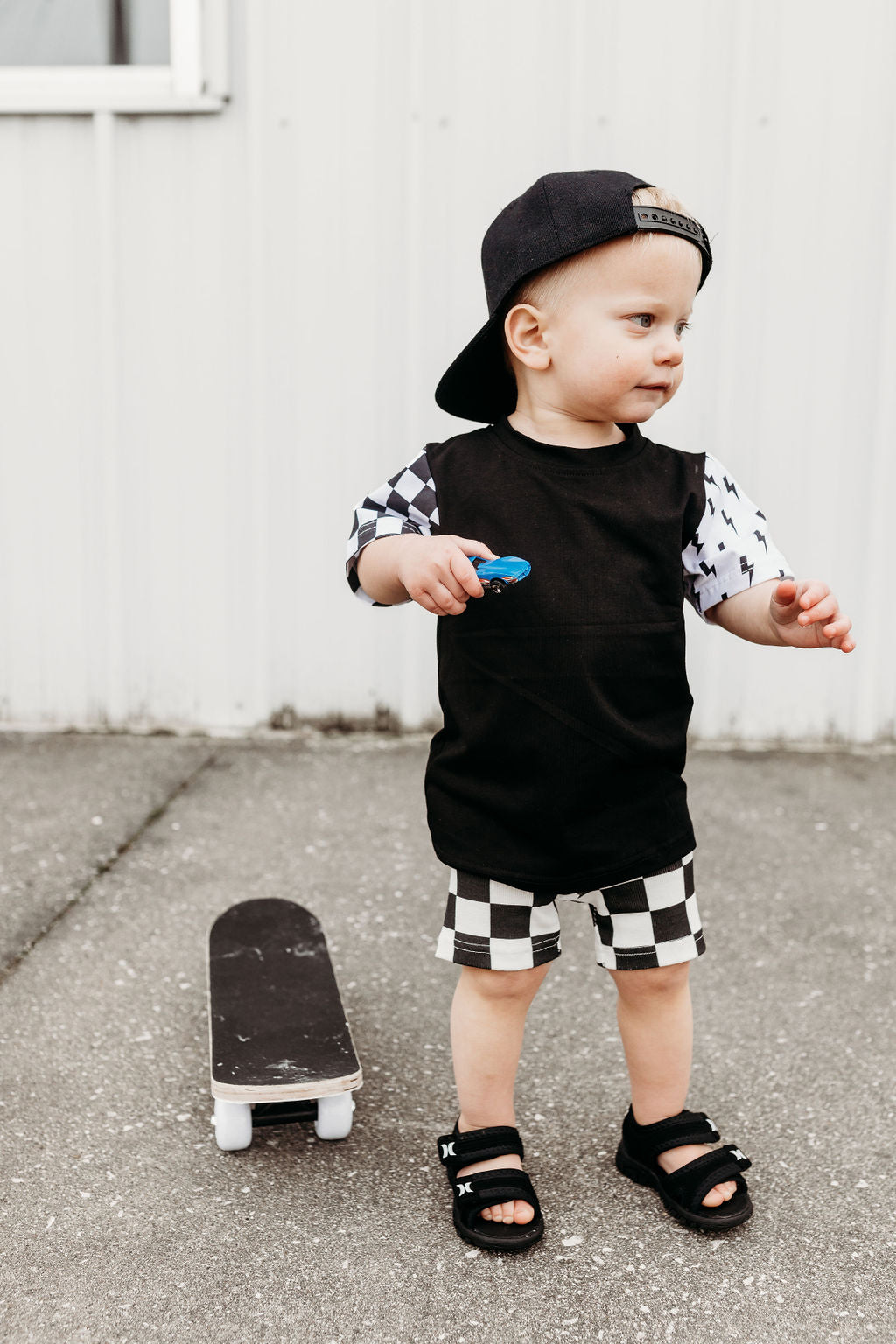 RAD • CHECKERED + BOLTS • TEE