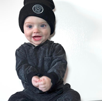 Black Smiley Daze Beanie