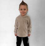 SAND WASHED • WAFFLE HOODED LONG SLEEVE