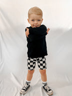 CHECKERED • BIKE SHORTS