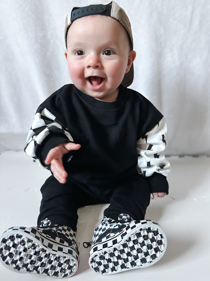 RAD • CREWNECK • CHECKERED + BOLTS