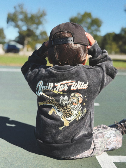 BUILT FOR WILD • VINTAGE WASH • CREWNECK