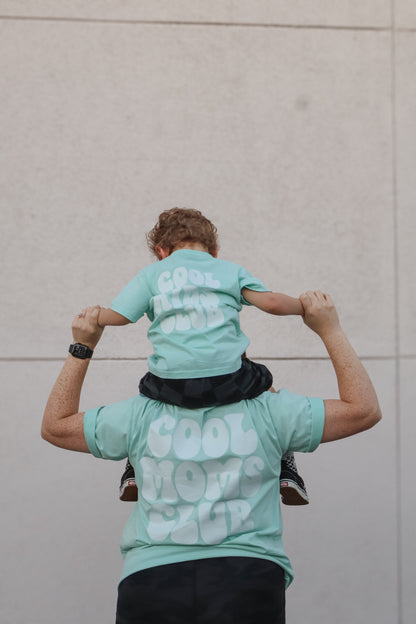 COOL MOMS CLUB • MINT ACID WASH TEE
