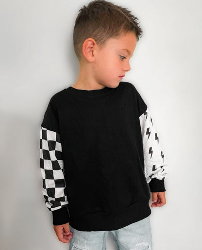 RAD • CREWNECK • CHECKERED + BOLTS