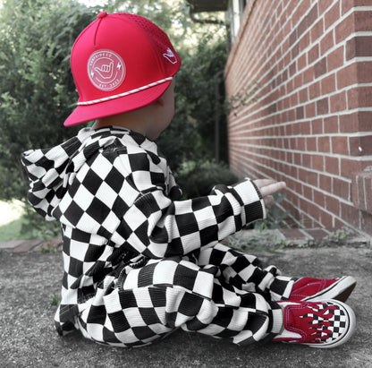 BLACK CHECKERED • WAFFLE SET