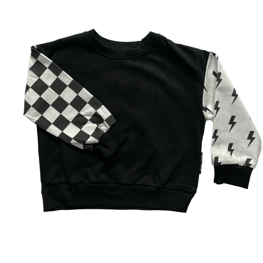 RAD • CREWNECK • CHECKERED + BOLTS