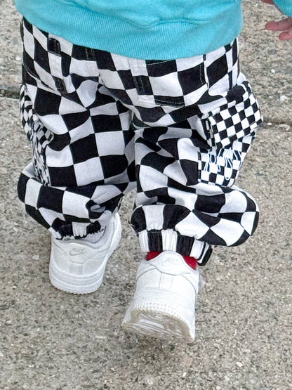 CHECK REMIX FLAME • CARGO JOGGERS