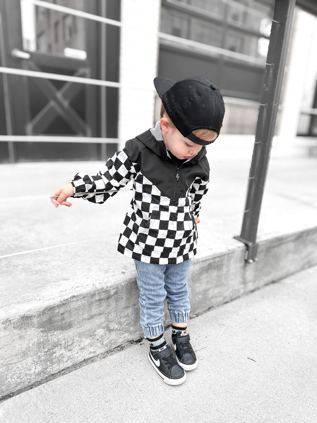 CHECKERED • HALF-ZIP • WINDBREAKER
