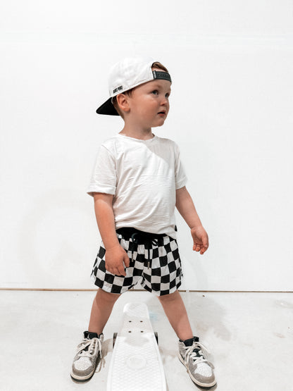 CHECKERED • HYBRID SHORTS