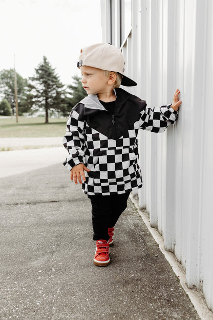 CHECKERED • HALF-ZIP • WINDBREAKER