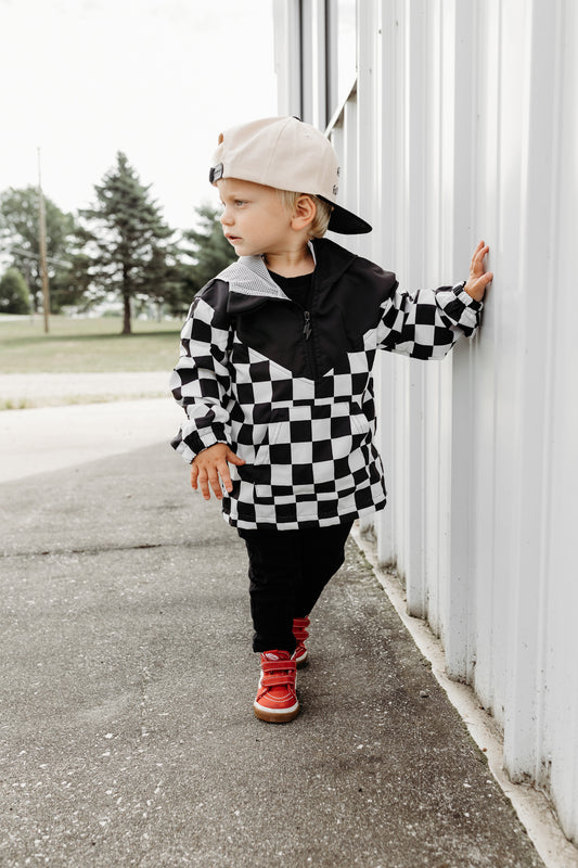 CHECKERED • HALF-ZIP • WINDBREAKER