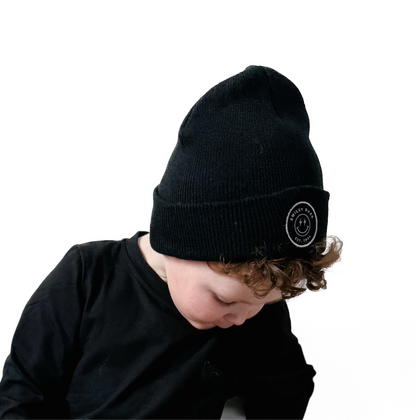 Black Smiley Daze Beanie