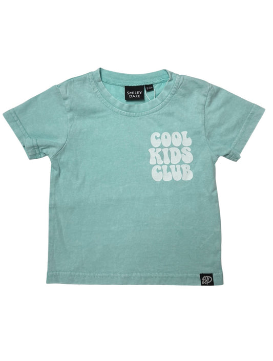 COOL KIDS CLUB • MINT ACID WASH TEE