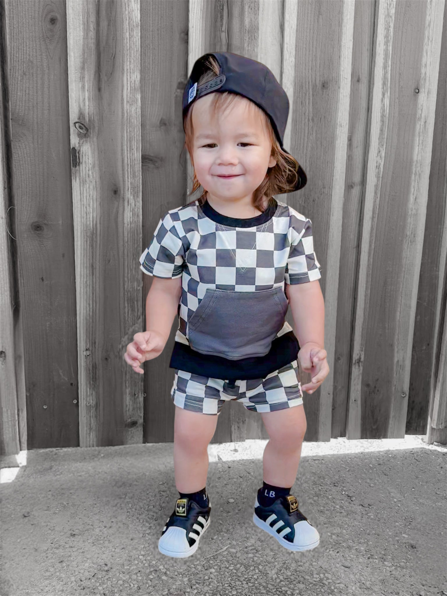 CHECKERED COLOR BLOCK • SHORTS