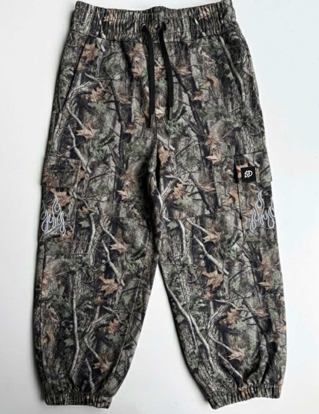 CAMO FLAME • CARGO JOGGERS – Smiley Daze