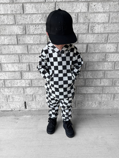 BLACK CHECKERED • WAFFLE SET