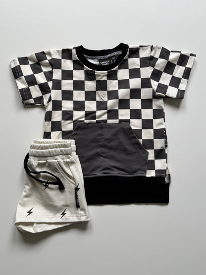 CHECKERED COLOR BLOCK • TOP