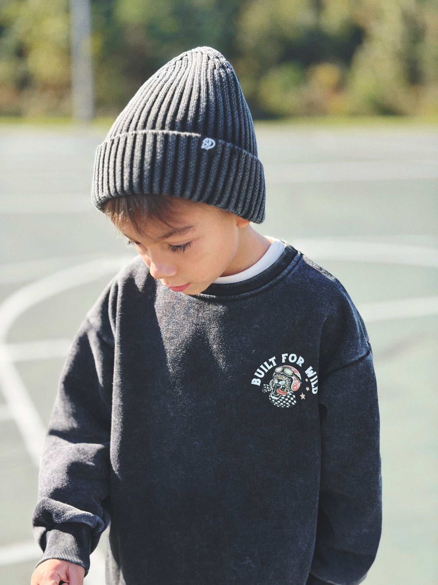 BUILT FOR WILD • VINTAGE WASH • CREWNECK