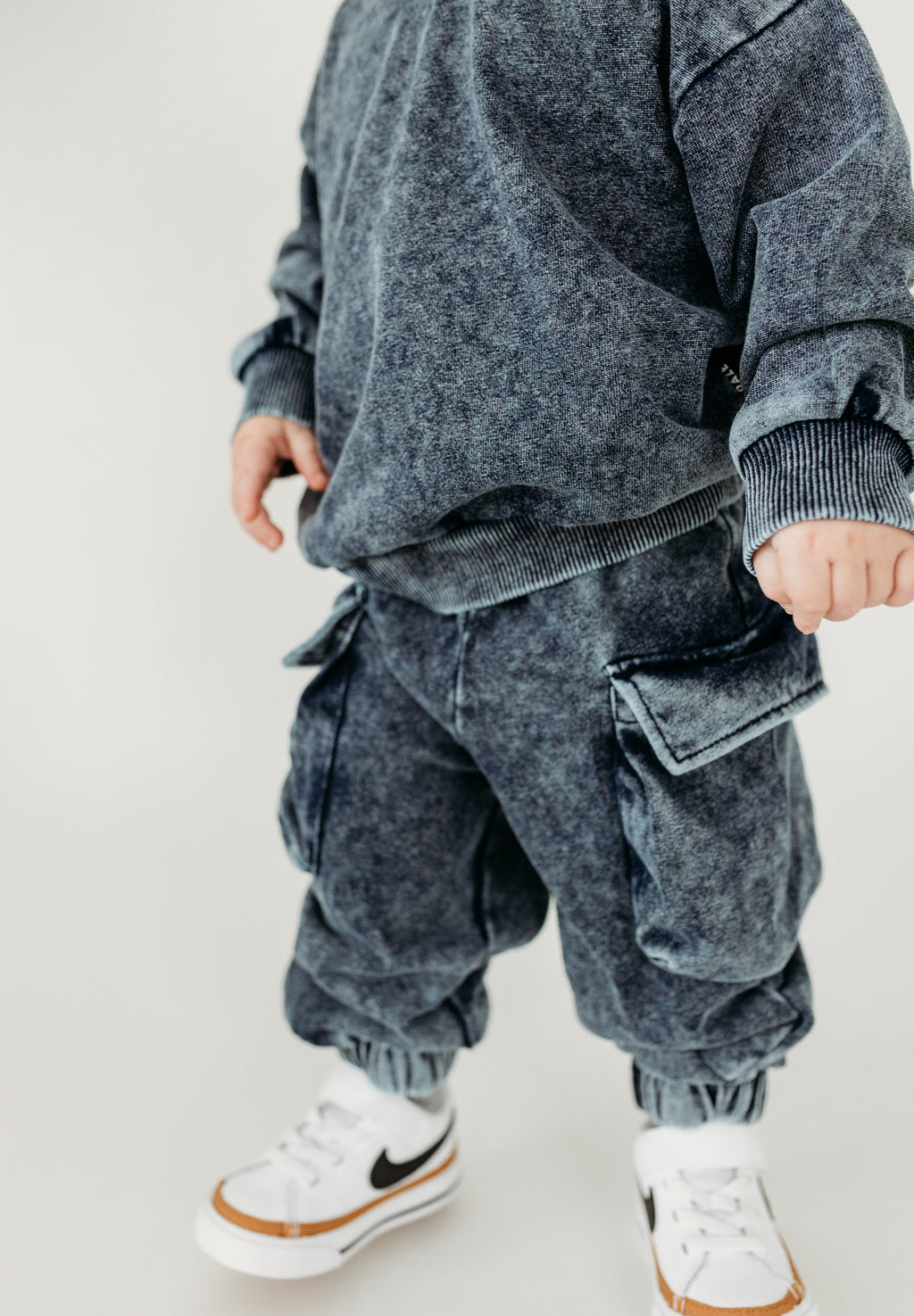 PRE-ORDER • Denim Wash • Cargo Sweatpants