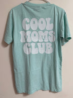 COOL MOMS CLUB • MINT ACID WASH TEE