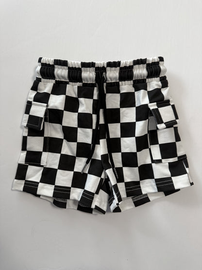 CHECKERED • CARGO SHORTS
