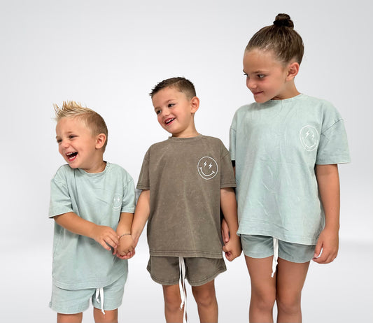 MINT SMILEY • 2 PIECE SET