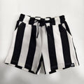 BLACK & WHITE STRIPED • SHORTS