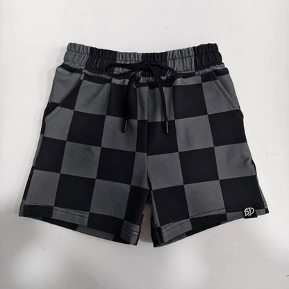 BLACK & GRAY CHECKERED • SHORTS