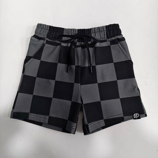 BLACK & GRAY CHECKERED • SHORTS