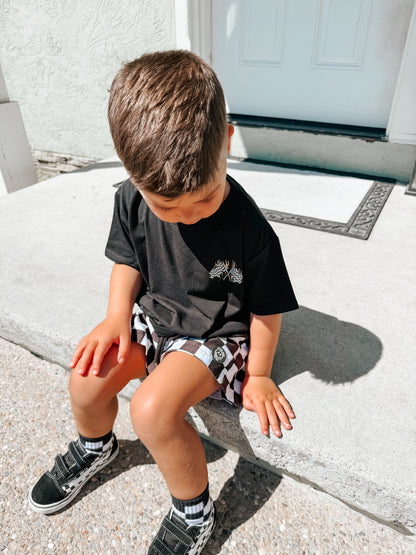 CHECKERED CHASER • BAMBOO TEE