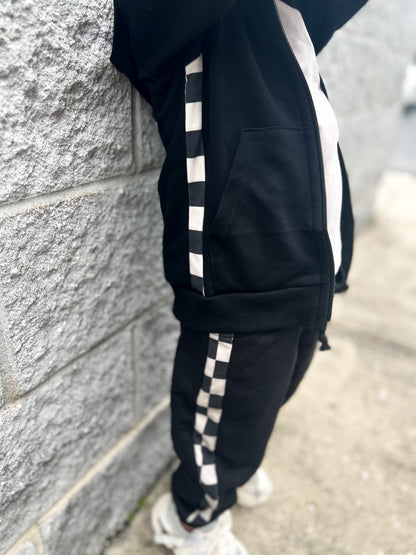 SIDE CHECK • ZIP-UP HOODIE