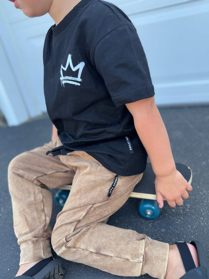 VINTAGE BRONZE • ACID-WASHED JOGGERS