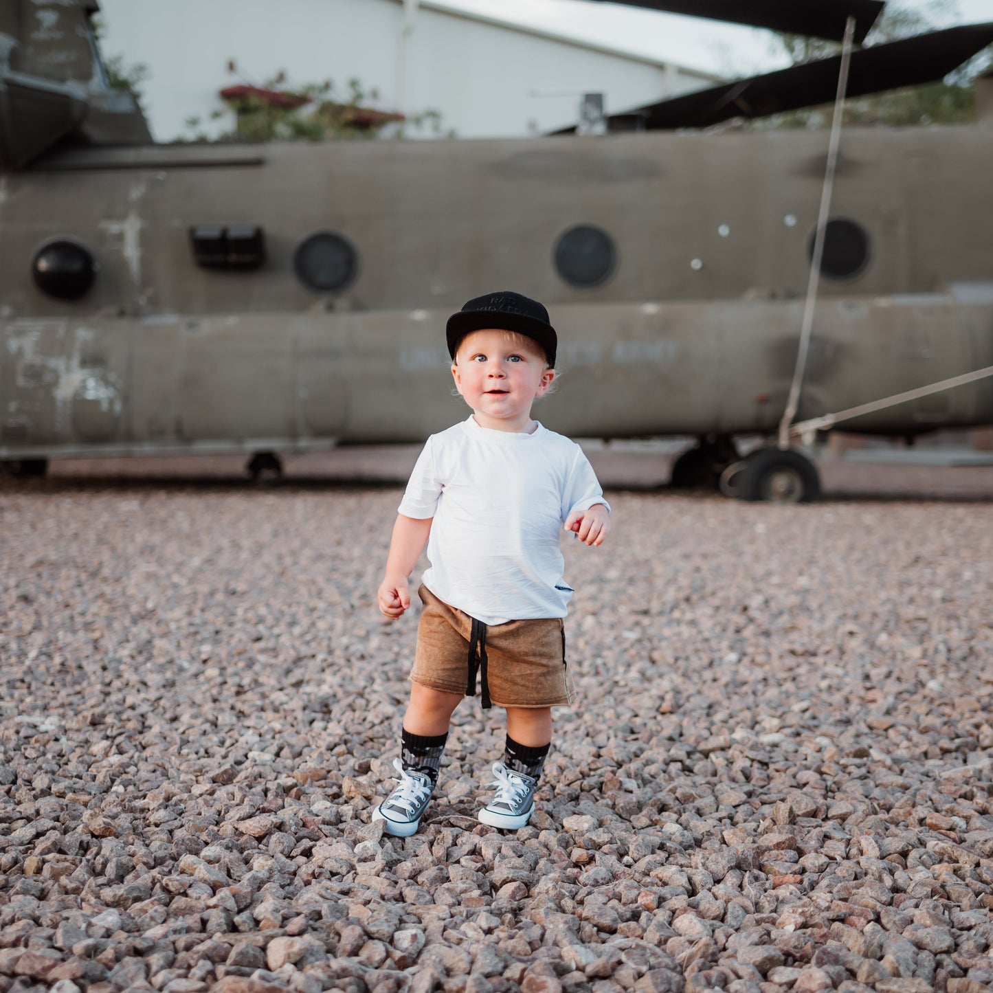 VINTAGE BRONZE • ACID-WASHED CUT-OFF SHORTS