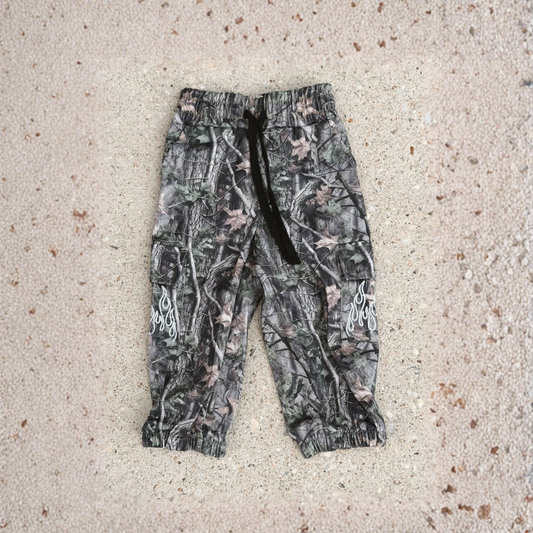 CAMO FLAME • CARGO JOGGERS