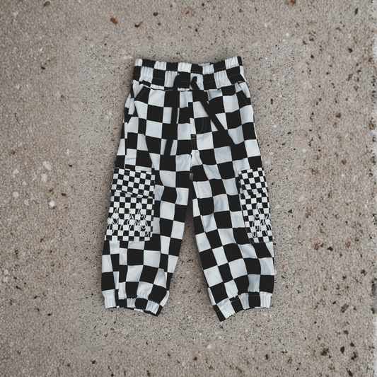CHECK REMIX FLAME • CARGO JOGGERS
