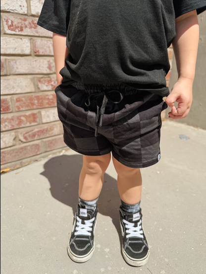 BLACK & GREY CHECKERED • SHORTS