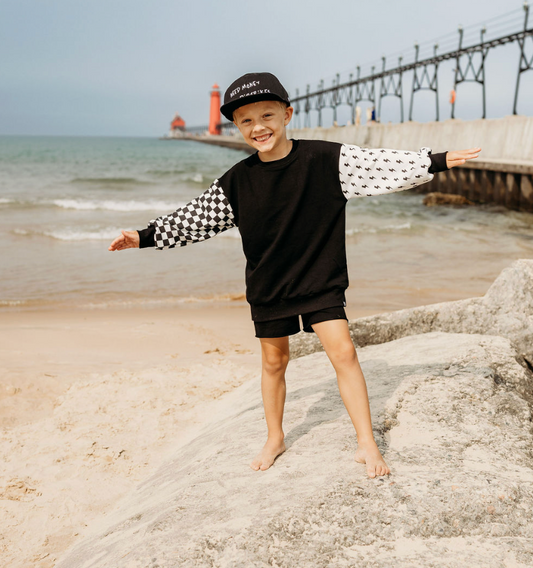 RAD • CREWNECK • CHECKERED + BOLTS