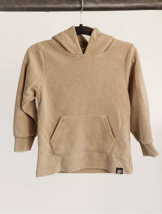 SAND WASHED • WAFFLE HOODIE