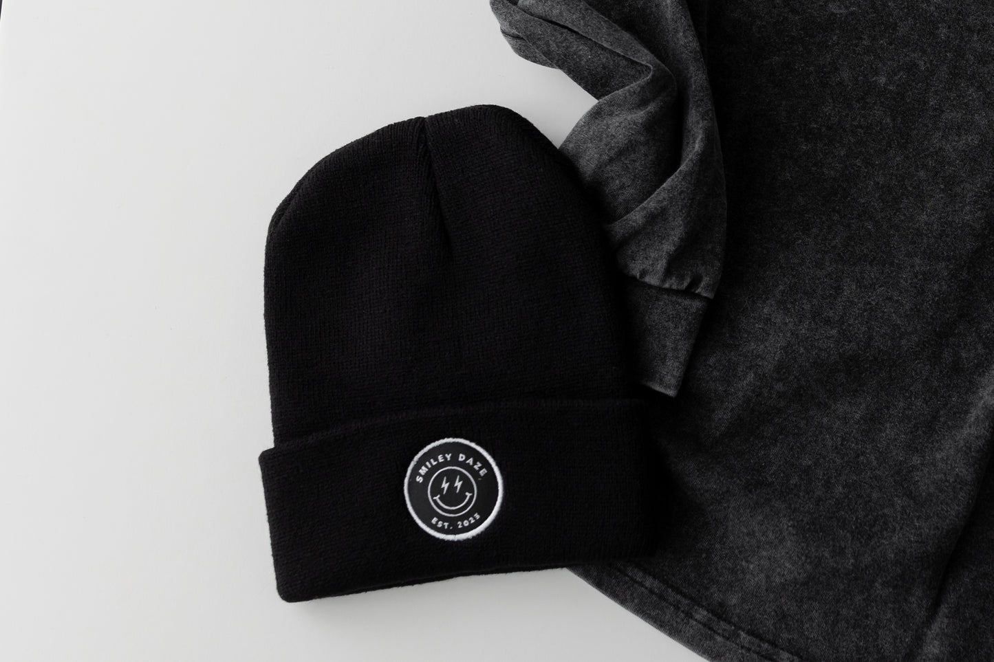 Black Smiley Daze Beanie