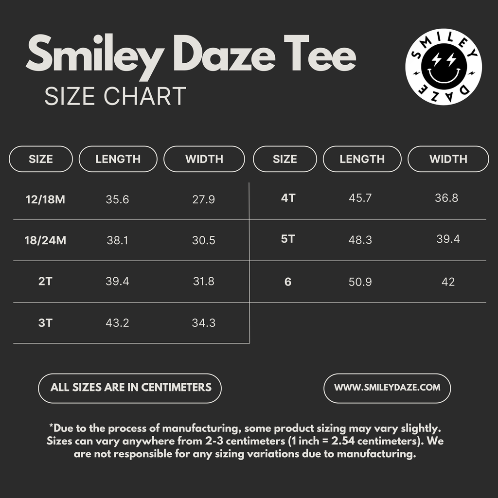 SMILEY DAZE • PUFF PRINT • T-SHIRT
